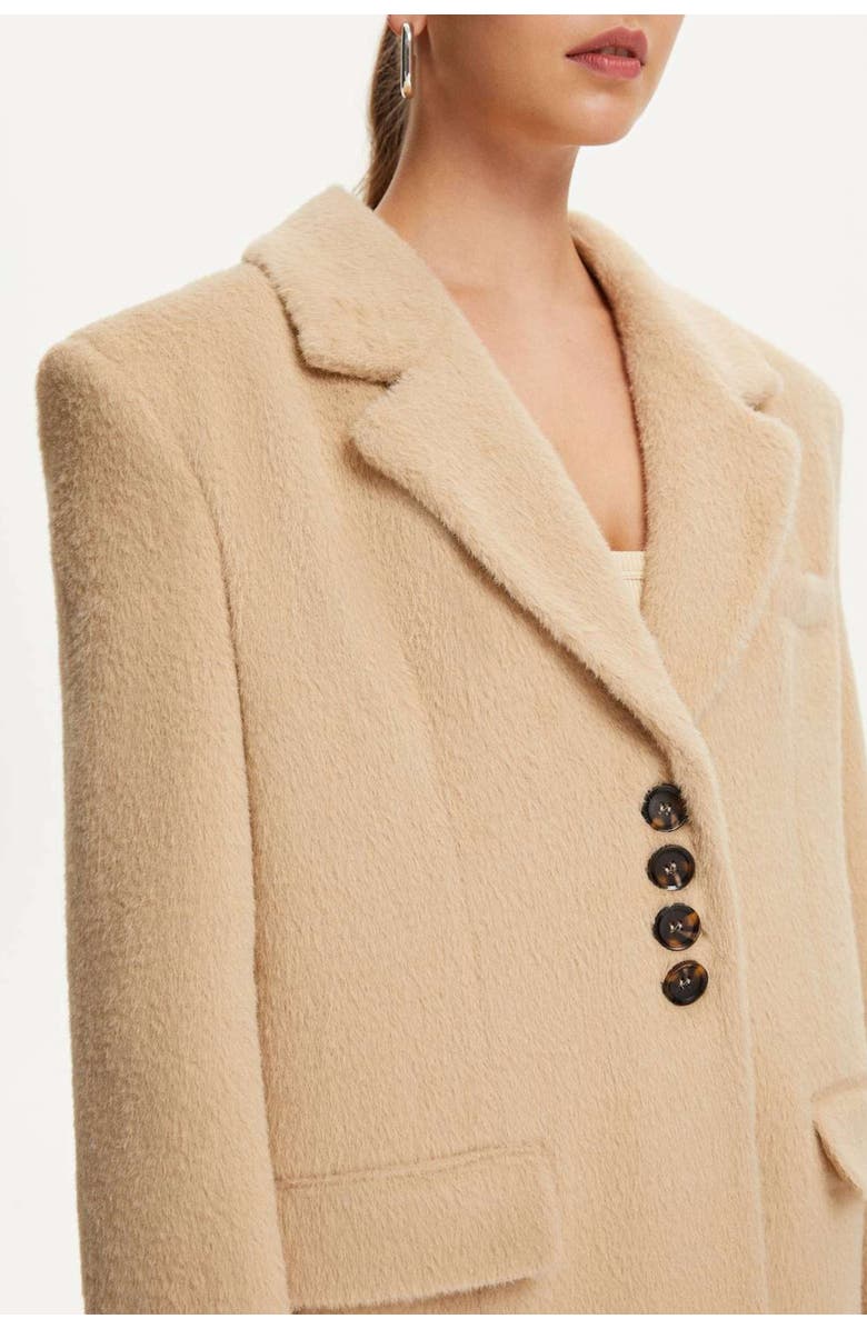 Nocturne Faux Fur Double-Breasted Jacket, Alternate, color, 