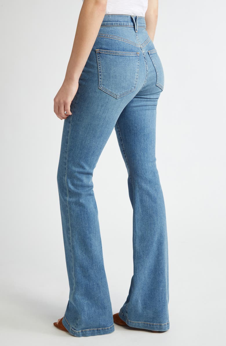 Veronica Beard Beverly High Waist Skinny Flare Jeans, Alternate, color, 