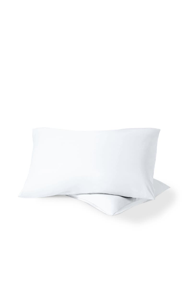 100% Organic Cotton Percale Cooling Pillowcase Set, Main, color, White