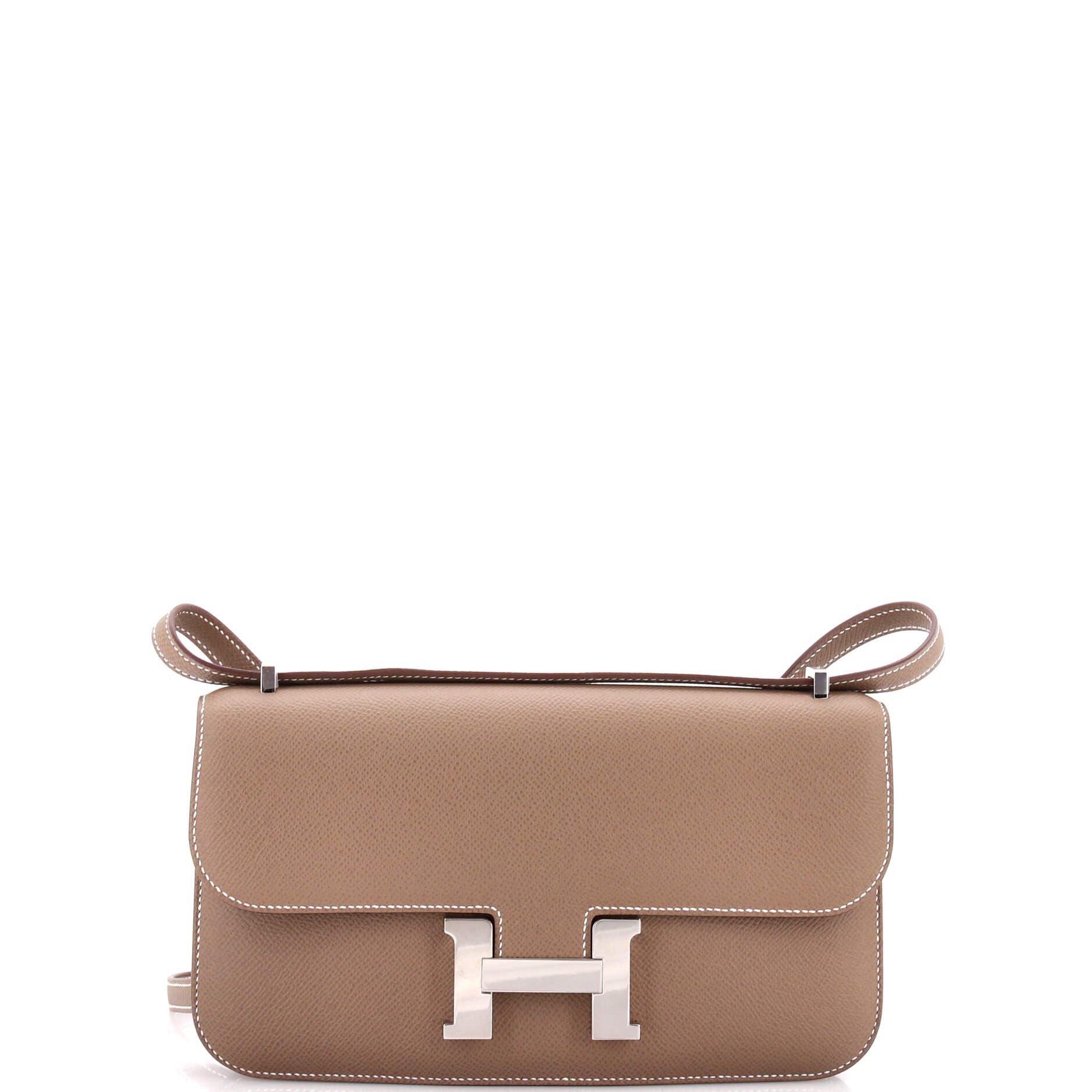 Pre-Owned Hermes Constance Elan NM Bag Epsom 25, Main, color, Etoupe