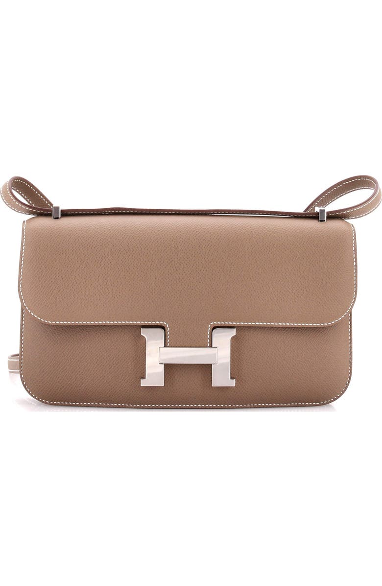 Pre-Owned Hermes Constance Elan NM Bag Epsom 25, Main, color, Etoupe