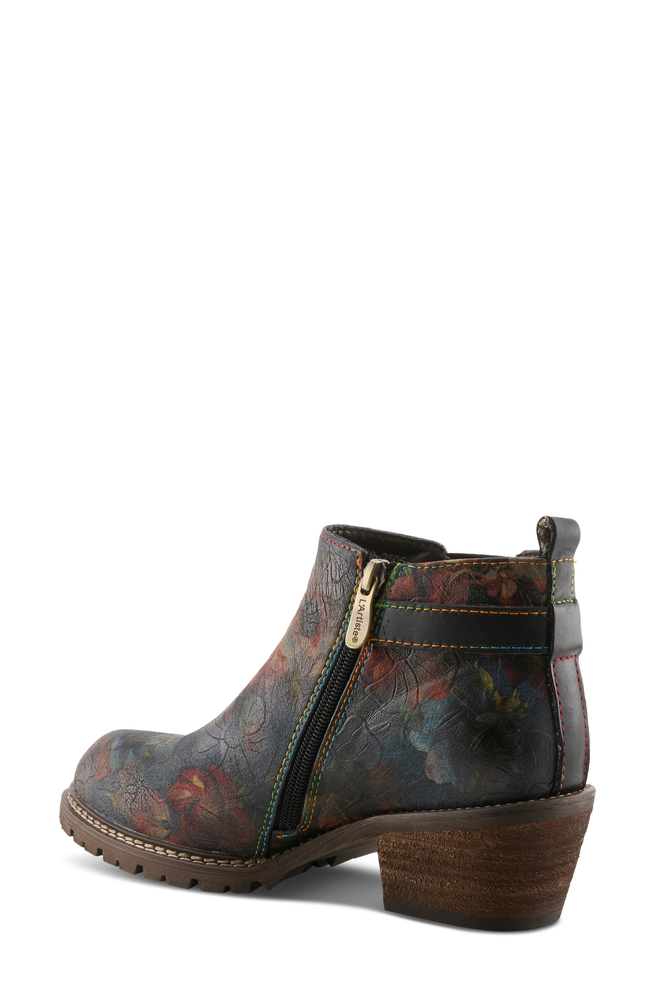 L'Artiste by Spring Step Farruko Bootie, Alternate, color, Navy Multi