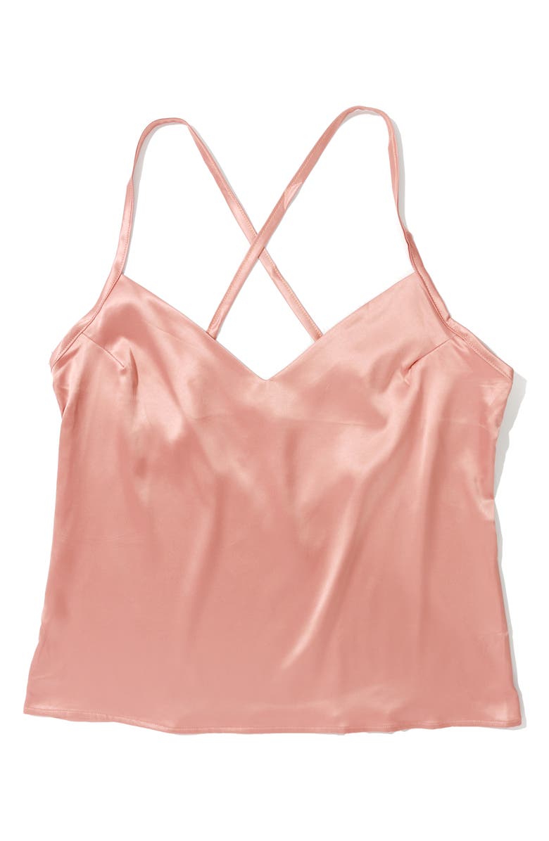 Hanky Panky Satin Camisole, Alternate, color, Rose Latte
