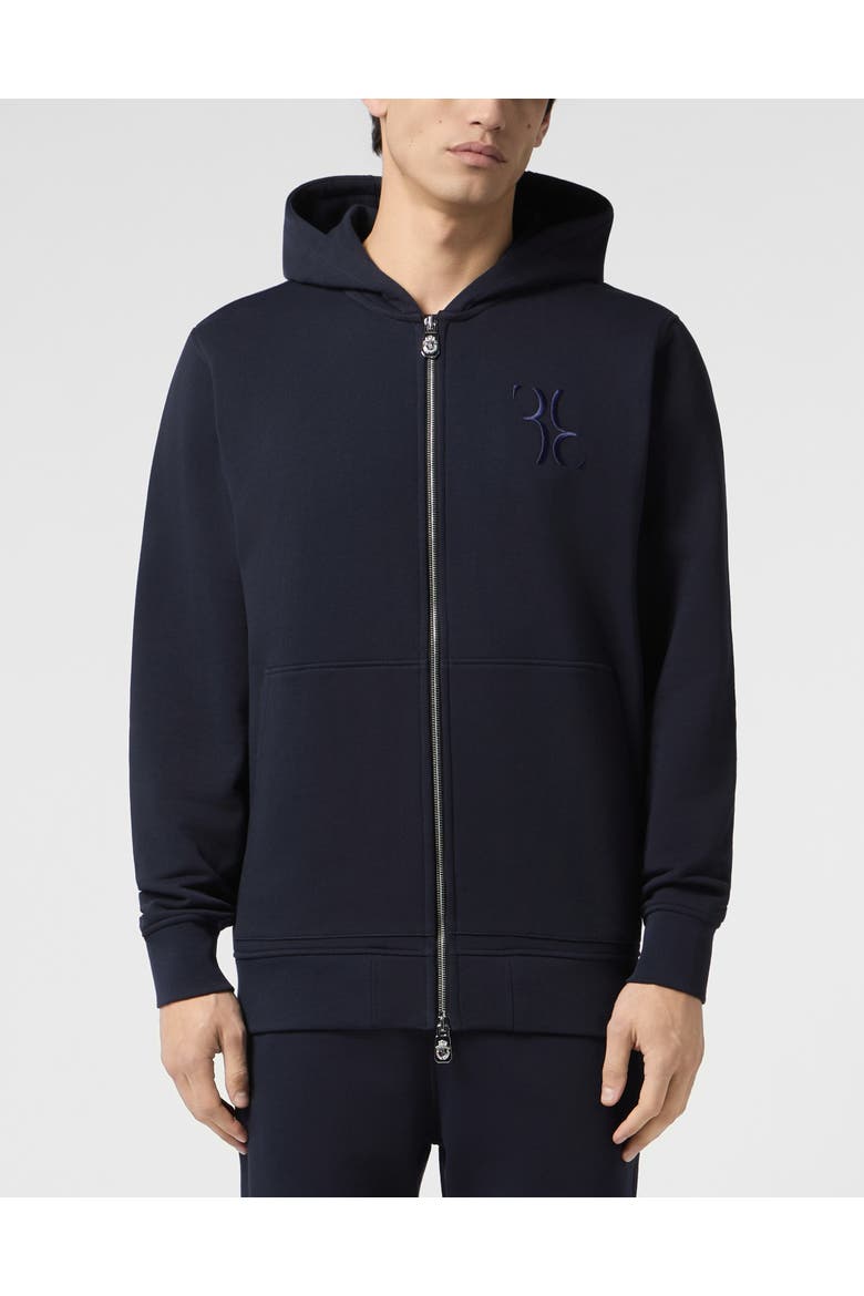 Zip Hoodie Baroque Men, Main, color, navy