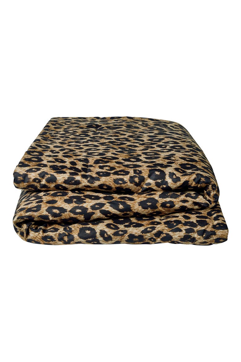 Cheetah Print 8-Piece Reversible Comforter & Shams Set, Alternate, color, BROWN