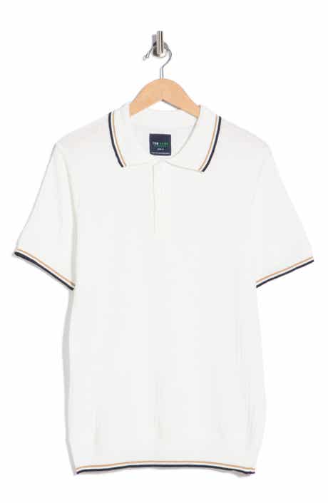 TOM BAINE Knit Polo Sweater