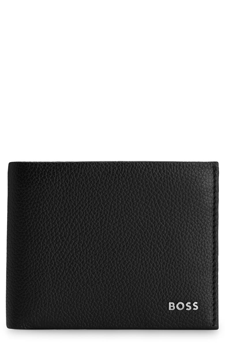 BOSS Highway Leather Bifold Wallet, Main, color,