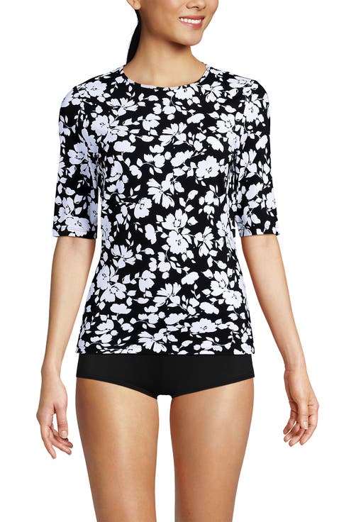 SunShade UPF 50 Elbow Sleeve Rash Guard Swim Tee