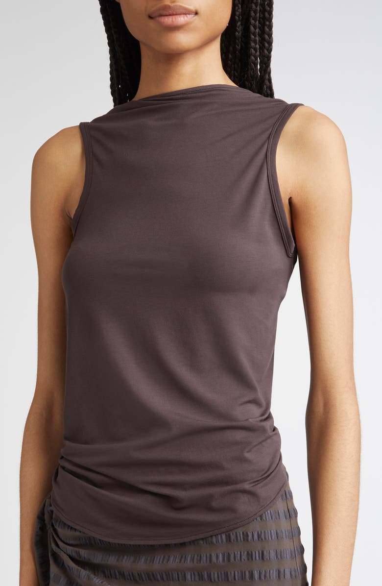 Paloma Wool Duli Asymmetrical Sleeveless Top, Alternate, color, Brown
