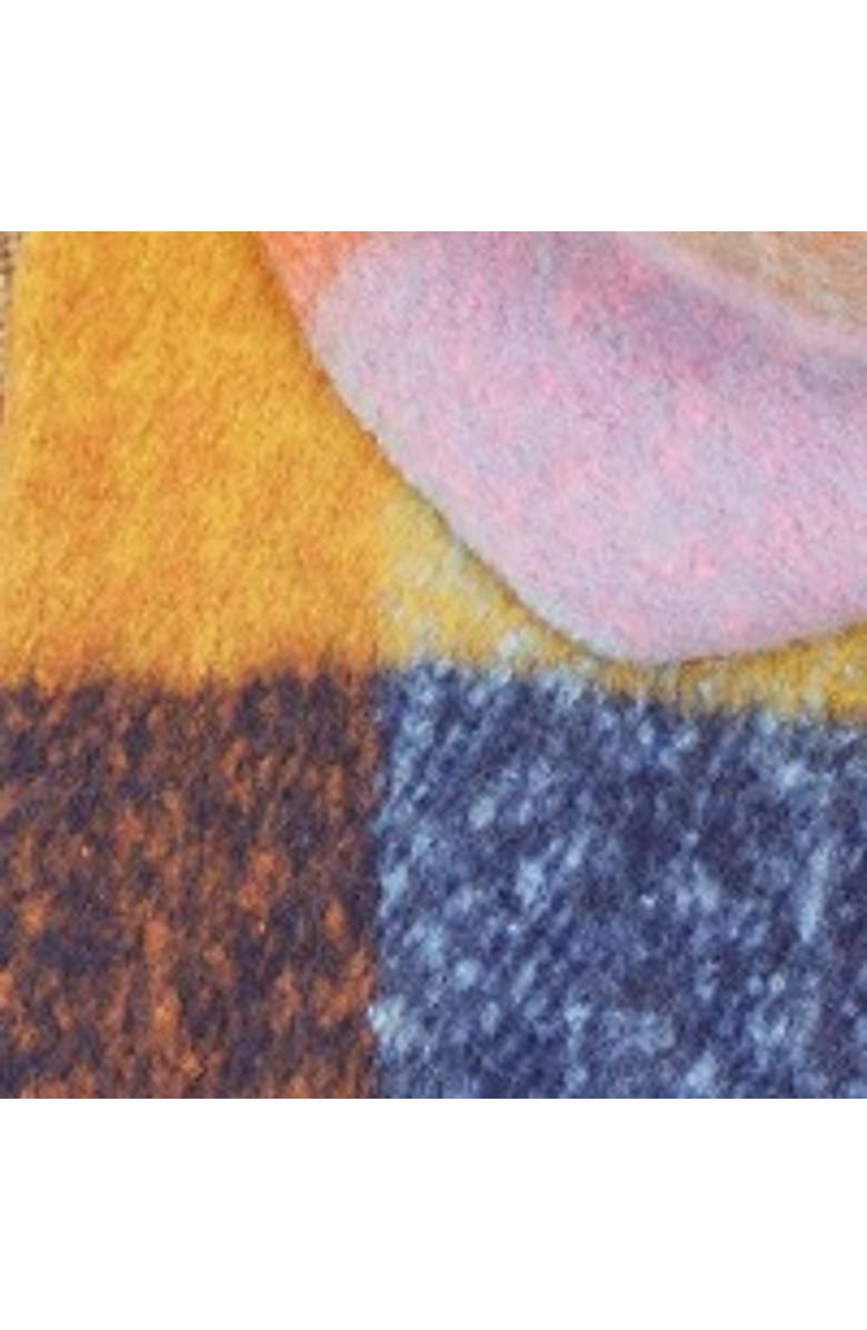 Yumi Rainbow Check Soft Tassel Scarf, Alternate, color, Multi