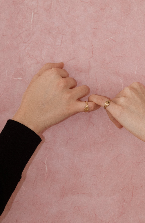 Joiana Jewelry Moonbeam Pinky Ring In Gold
