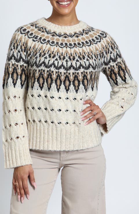 Alpine Fair Isle Crewneck Sweater