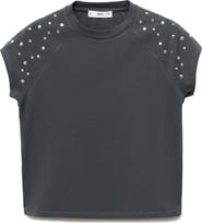 MANGO Stud Crop Top