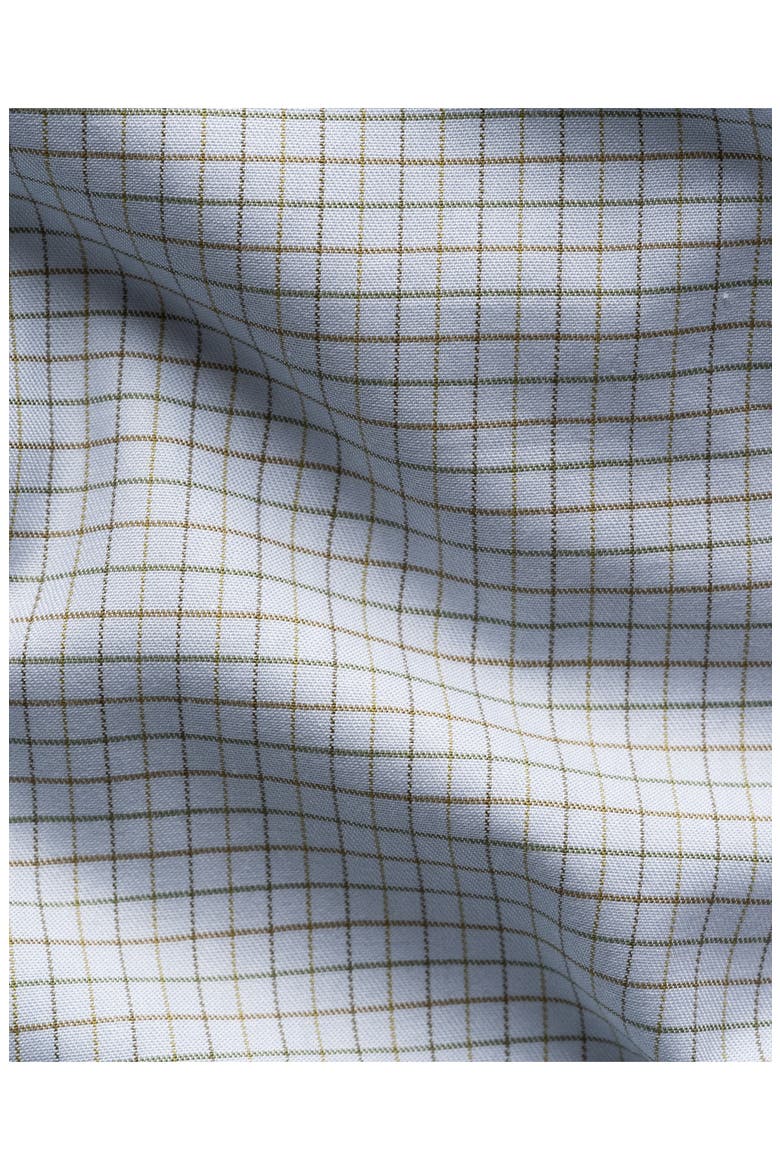 Slim Fit Checked Cotton Shirt, Alternate, color, LIGHT GREEN