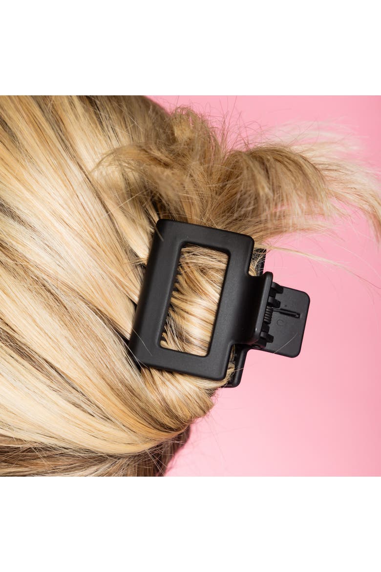 Extra Grip Square Claw Clip Duo, Alternate, color, Black