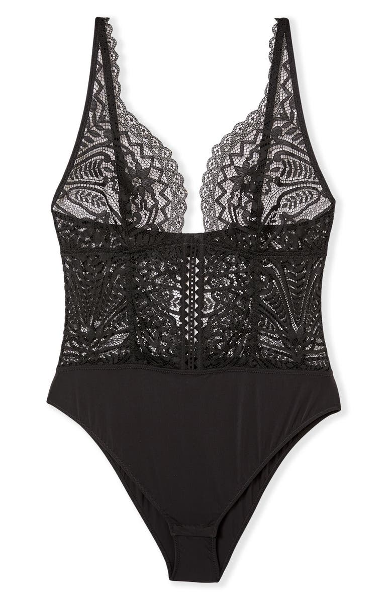 Etam Dream Lace 
Microfiber Teddy, Alternate, color, 