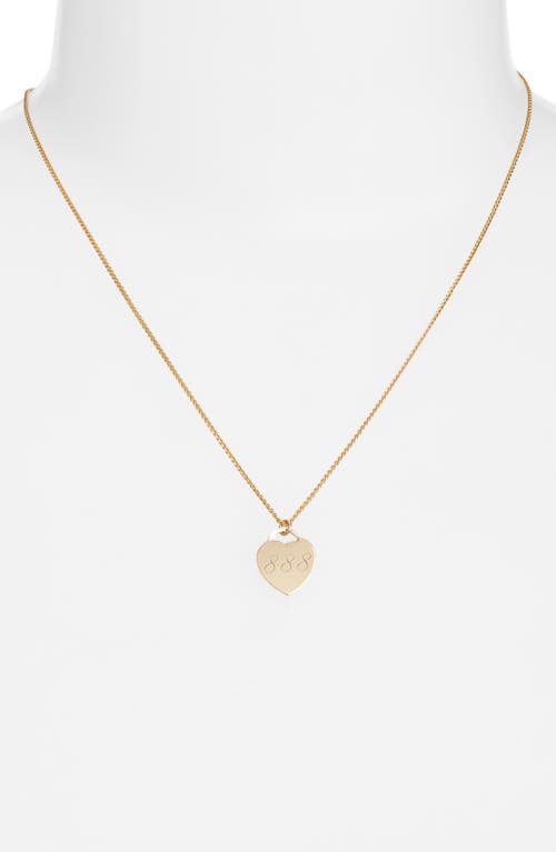Set & Stones Alice Angel Numbers Pendant Necklace In Gold