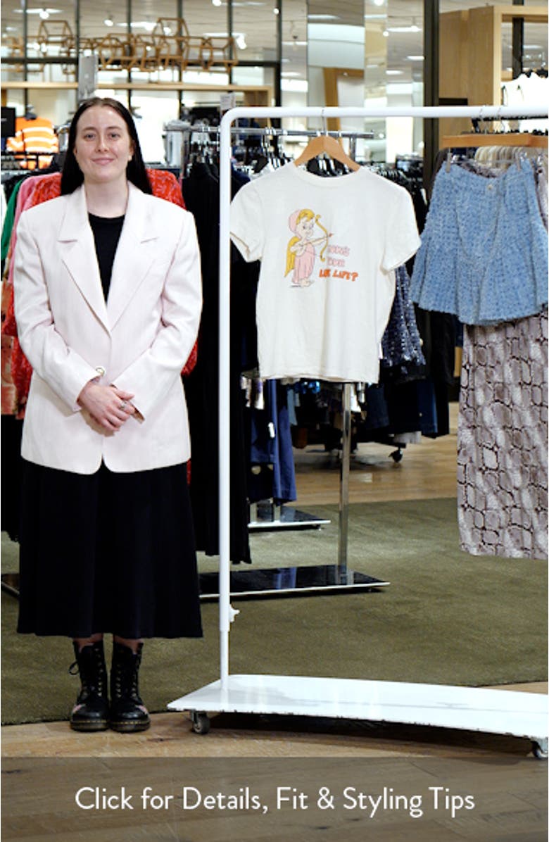 Classic Love Life Cotton Graphic T-Shirt, sales video thumbnail