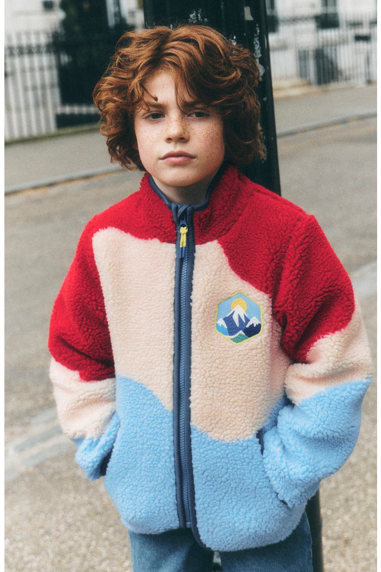 Kids' Colorblocked Fleece Jacket, Alternate, color, COLOURBLOCK