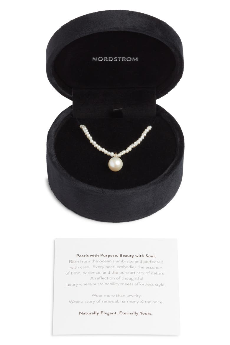Freshwater Pearl Long Pendant Necklace, Alternate, color, WHITE- 14K YELLOW GOLD