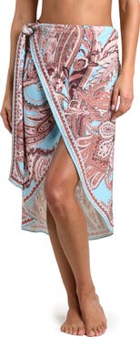 L'AGENCE Paisley Cover-Up Pareo