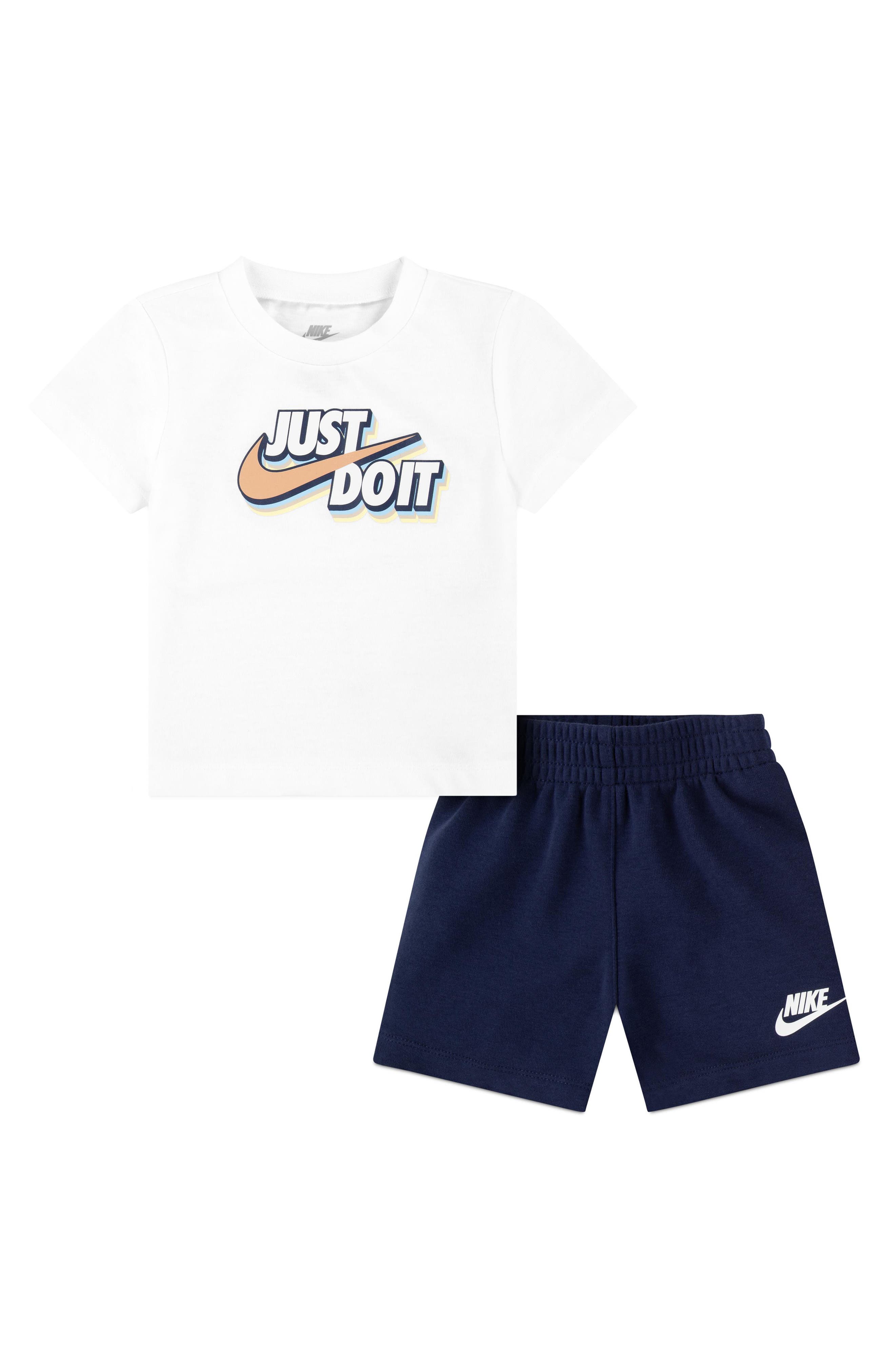 Nike Just Do It Graphic T-Shirt & Sweat Shorts Set