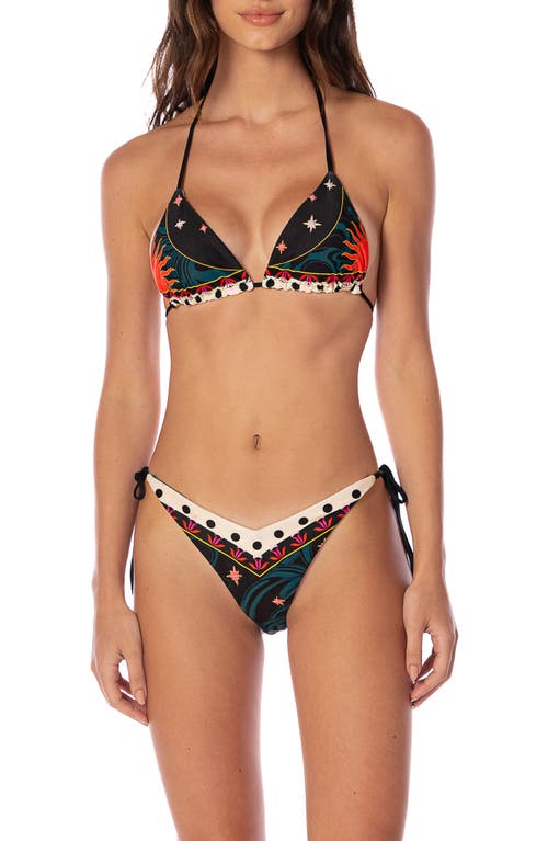 Maaji Flamingo Night Sunshine Bikini Bottoms In Multi