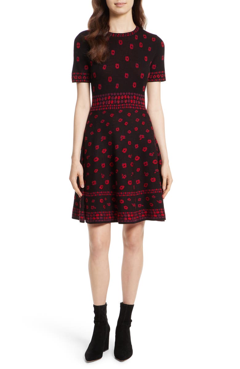 Kate Spade New York poppy sweater dress, Main, color, 