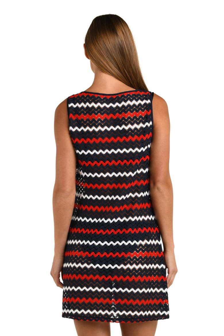 American Sweetheart Stripe Sleeveless Dress, Alternate, color, BLUE MULTI