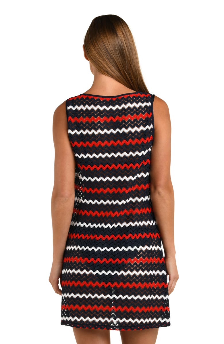 Sunshine 79 American Sweetheart Stripe Sleeveless Dress, Alternate, color,