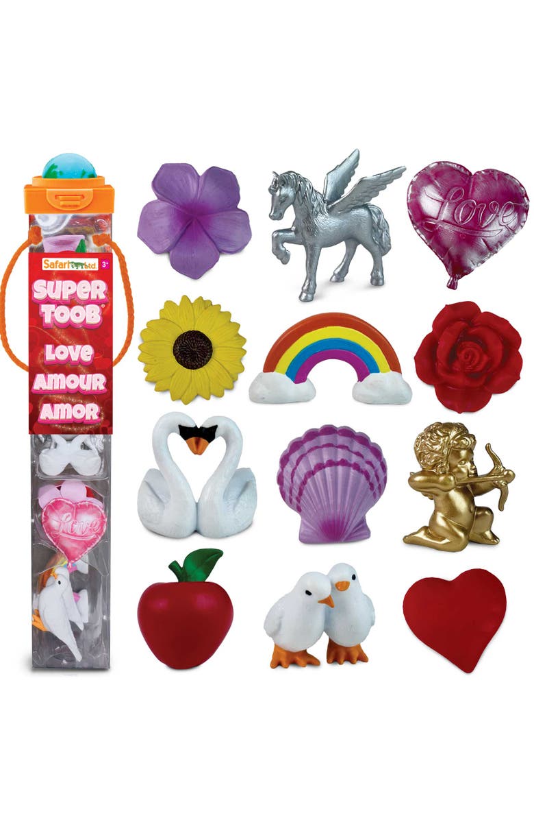 Safari Ltd. Love Super TOOB - contains 12 Mini Figurines, Main, color, NO COLOR