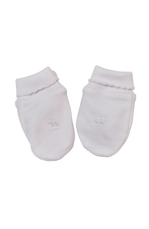 Premium Peruvian Pima Cotton Logo Mittens for Infant