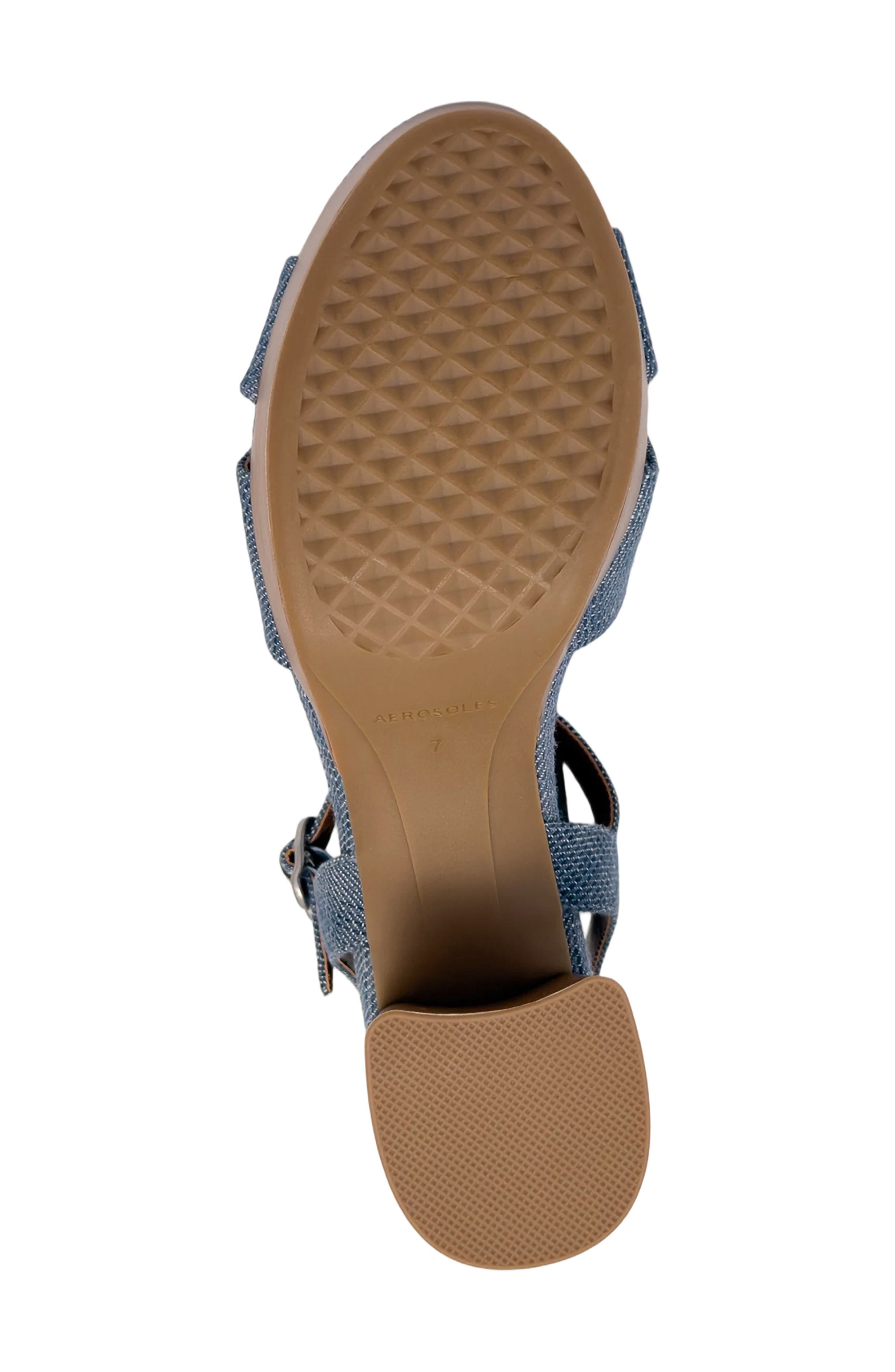 Charlye Ankle Strap Platform Sandal, Alternate, color, BLUE