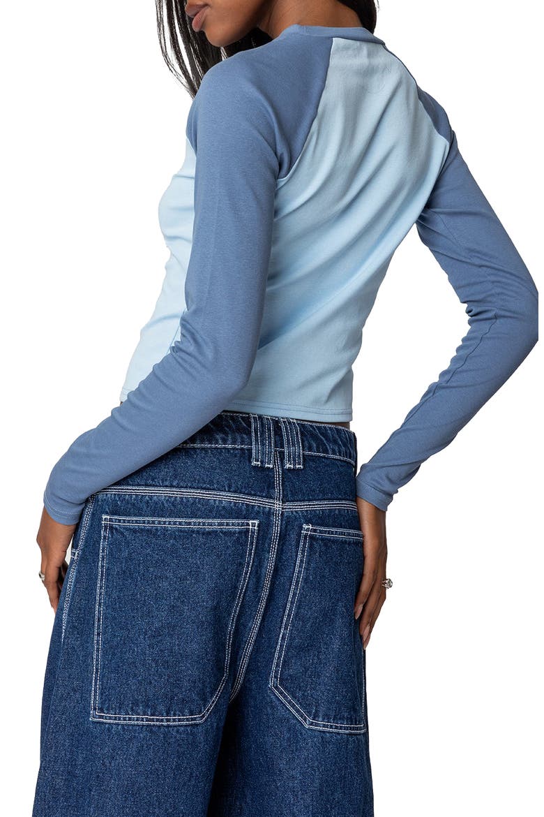 Raya Long Sleeve T-Shirt, Alternate, color, BLUE