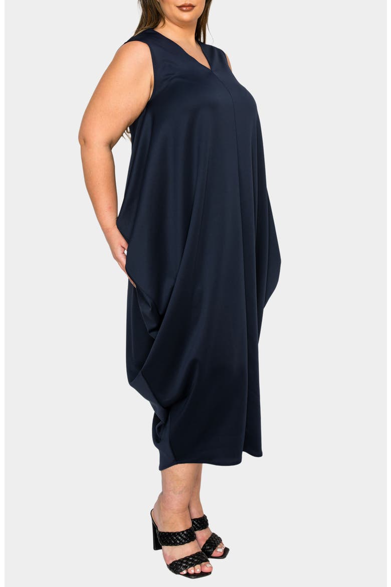 Clover Sleeveless Dress, Alternate, color, NAVY