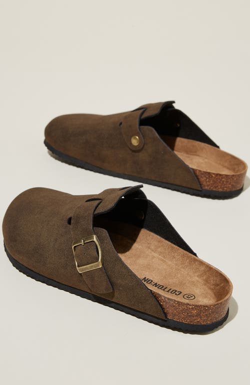 COTTON ON CLOSED TOE BUCKLE SLIDE 