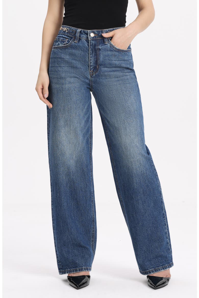 High Waist Straight Leg Jeans, Alternate, color, RELIC