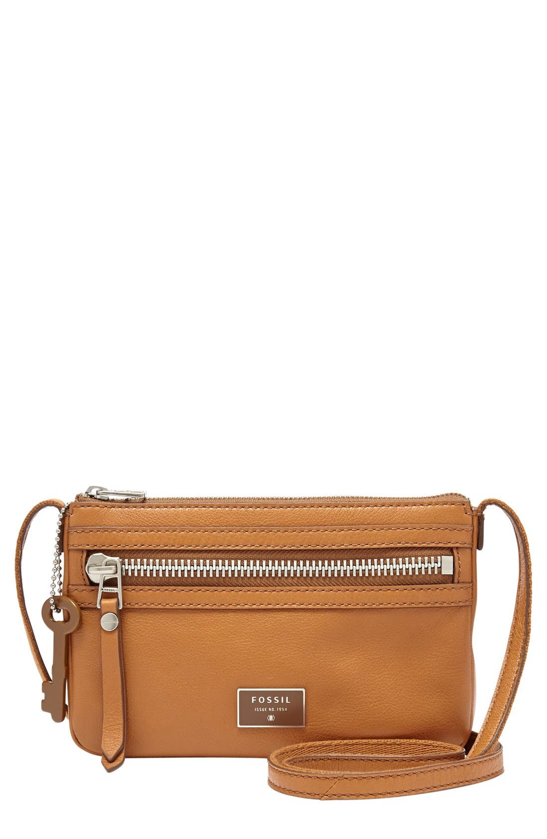 'Dawson Mini' Crossbody Bag, Main, color, CAMEL