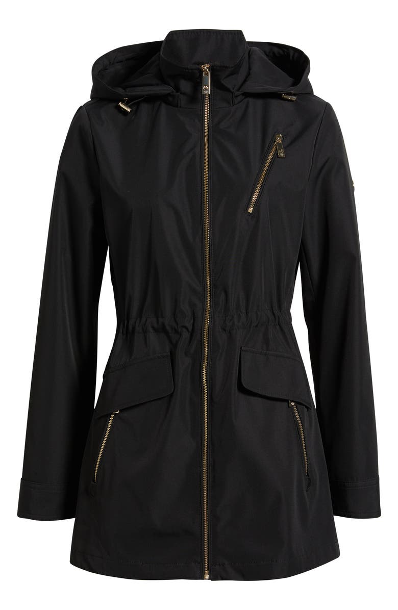 Michael Kors Zip Front Jacket with Removable Hood, Main, color, 