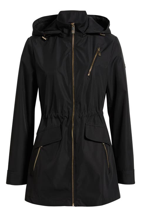 Zip Front Jacket with Removable Hood