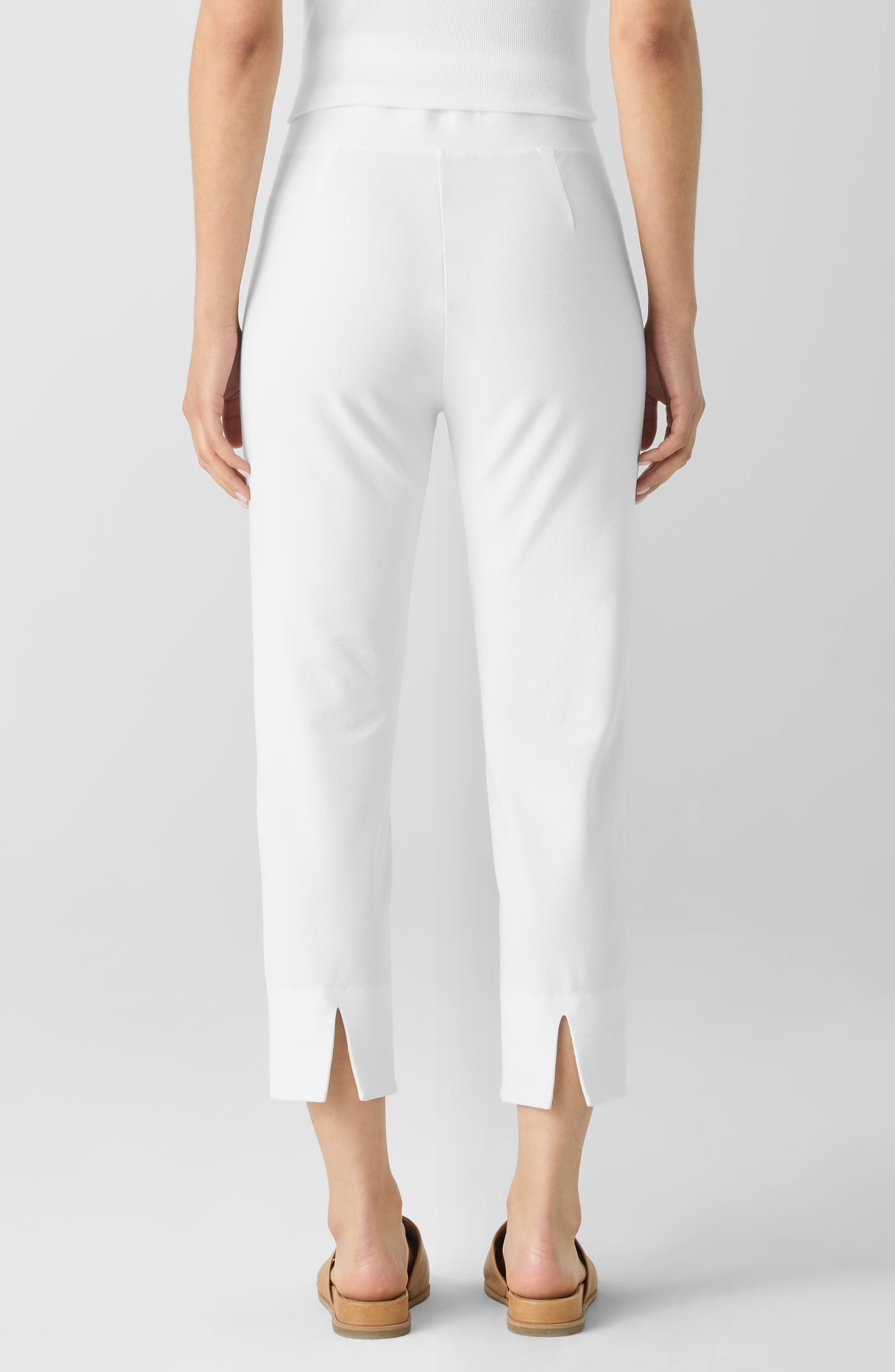 Back Slit Crop Straight Leg Pants - image 2