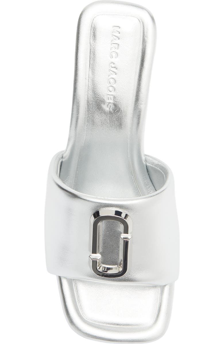 Marc Jacobs The 'J' Slide Sandal, Alternate, color, Silver
