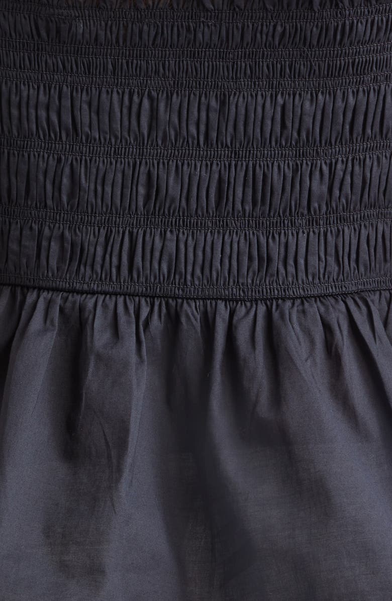 Veronica Beard Tullia Smock Top, Alternate, color, Black