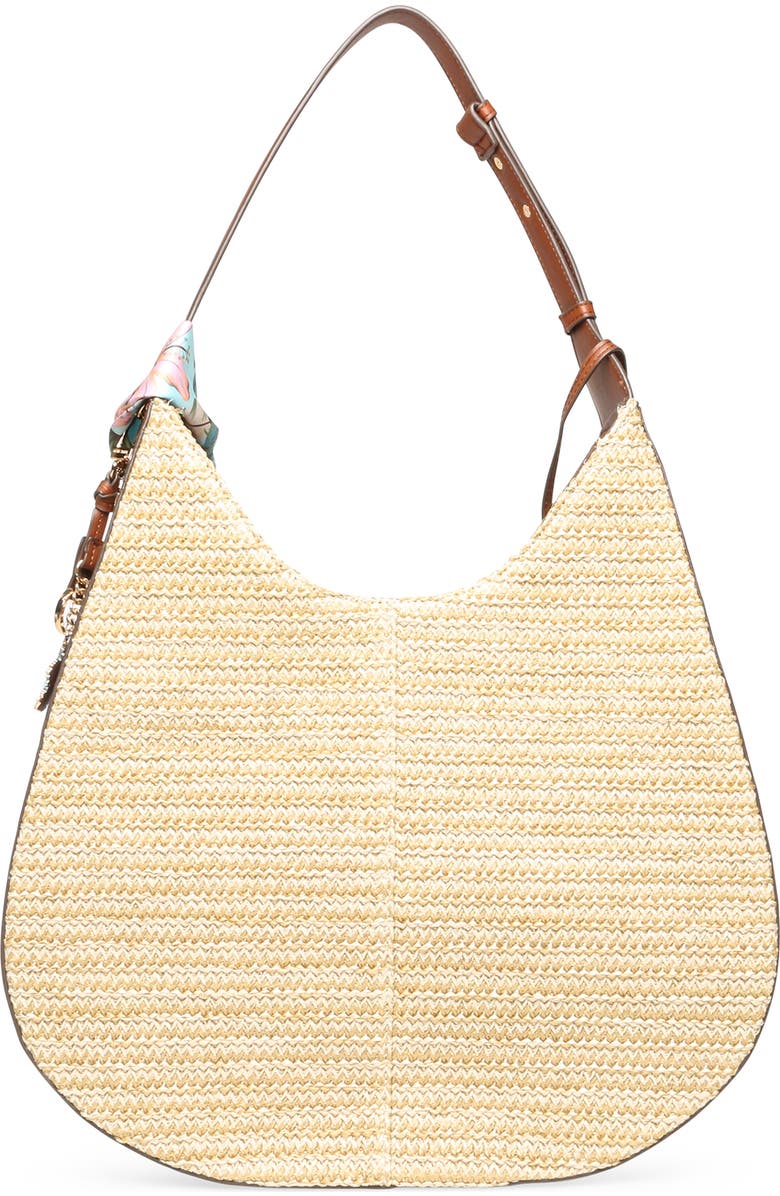 Anne Klein Woven Hobo Shoulder Bag, Alternate, color, Hazelnut
