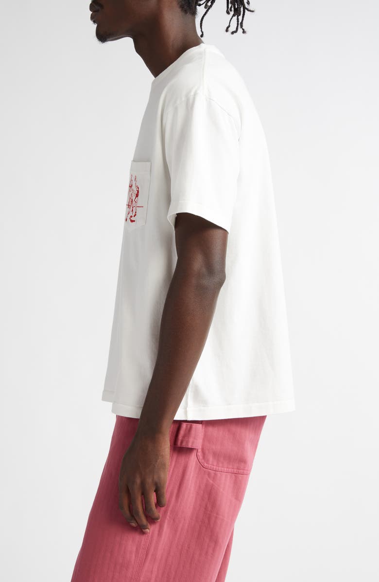 Bode Embroidered Hoop Pocket T-Shirt, Alternate, color,