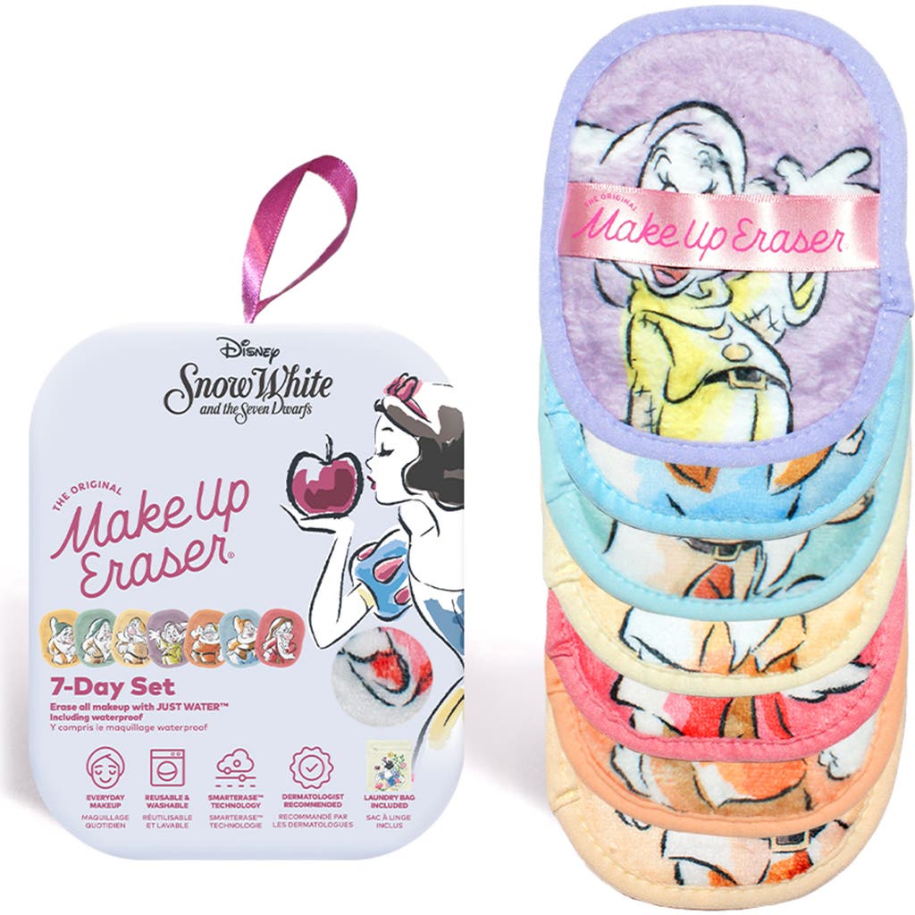 THE ORIGINAL MAKEUP ERASER THE ORIGINAL MAKEUP ERASER X DISNEY® SNOW WHITE 7-DAY REUSABLE MAKEUP ERASER SET WITH LAUNDRY BAG