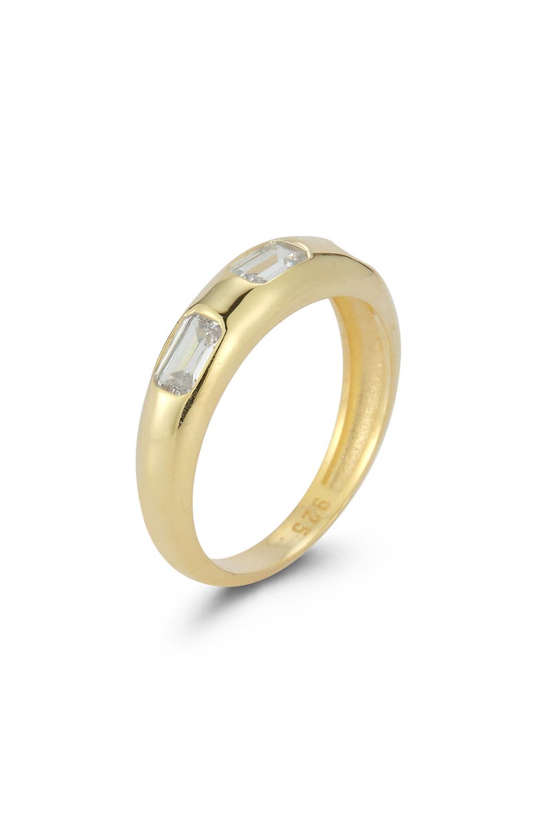 CHLOE AND MADISON 14K Gold Plated Sterling Silver Dome Ring, Alternate, color, Gold