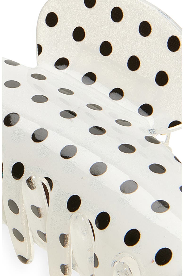 Assorted 2-Pack Polka Dot Claw Clips, Alternate, color, BLACK-WHITE