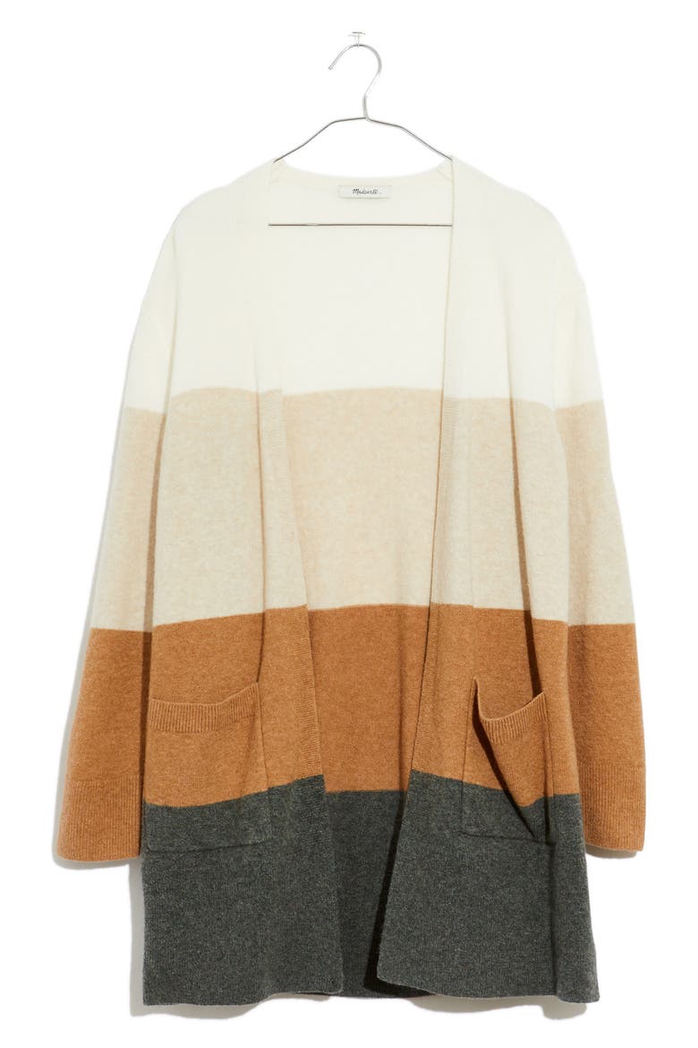 Kent Colorblock Cardigan, Alternate, color, ANTIQUE CREAM