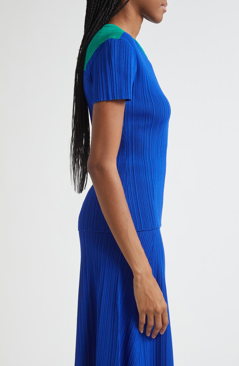 Wales Bonner Island Colorbock Sweater, Alternate, color, Blue